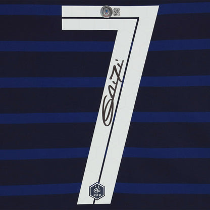 Antoine Griezmann France Autographed Blue Jersey