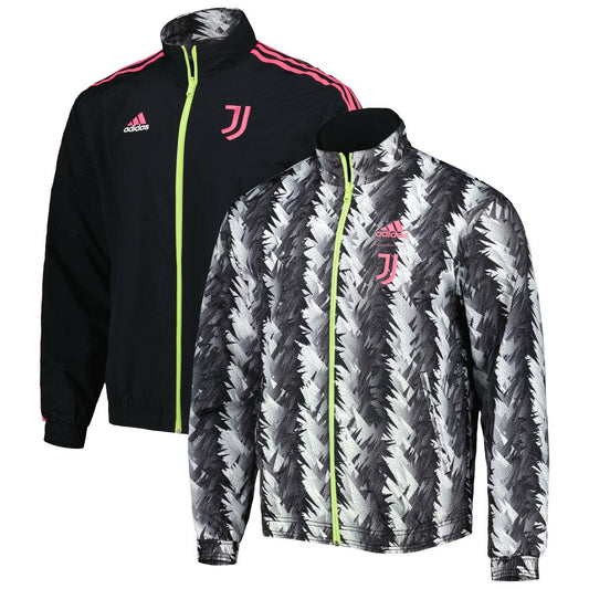 Juventus 2022/23 On-Field Team Logo Anthem Reversible Full-Zip Jacket Discount - Black