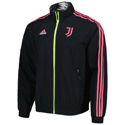 Juventus 2022/23 On-Field Team Logo Anthem Reversible Full-Zip Jacket Discount - Black