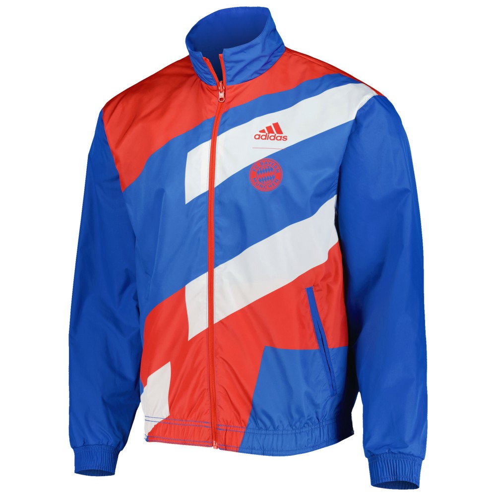 Bayern Munich 2022/23 On-Field Team Logo Anthem Reversible Full-Zip Jacket on sale - Blue