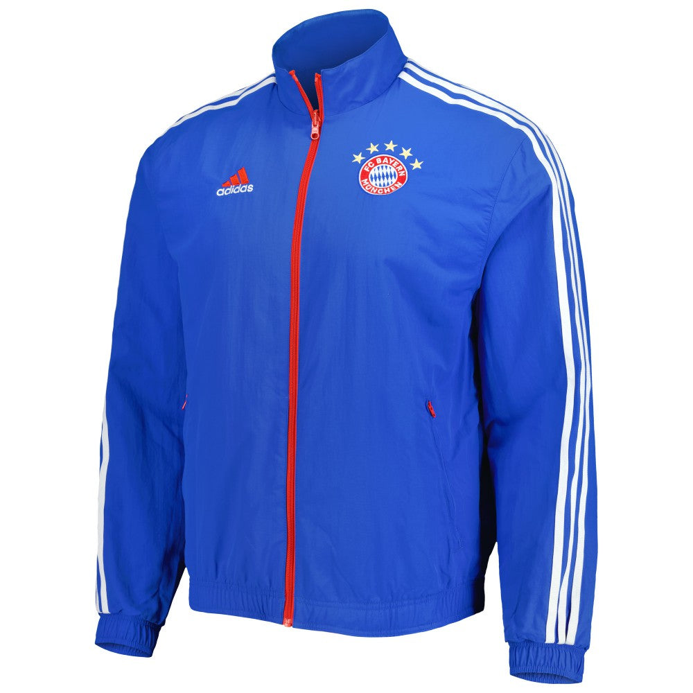 Bayern Munich 2022/23 On-Field Team Logo Anthem Reversible Full-Zip Jacket on sale - Blue