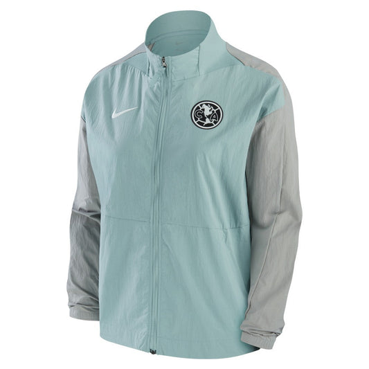 Club America Women's Team Anthem Raglan Performance Full-Zip Jacket Discount - Gray