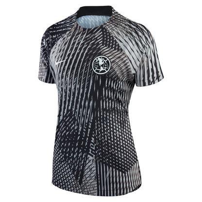 Club America Women's 2022/23 Pre-Match Raglan Performance Top Discount - Black