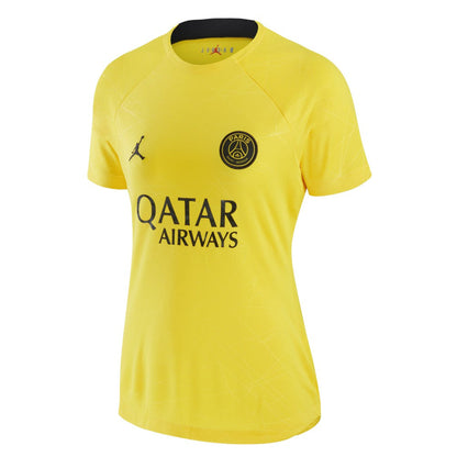 Paris Saint-Germain Jordan Brand Women's 2022/23 Pre-Match Raglan Performance Top on sale - Yellow