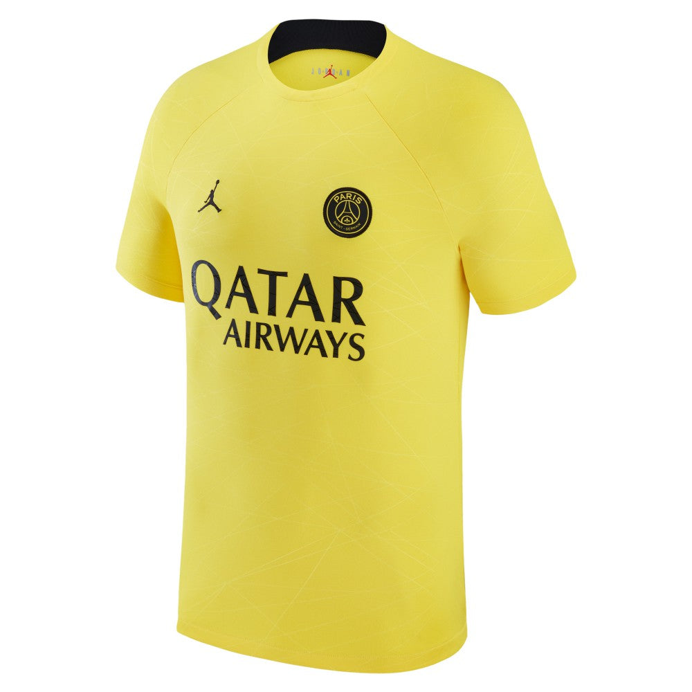 Paris Saint-Germain Jordan Brand 2022/23 Pre-Match Top on sale - Yellow