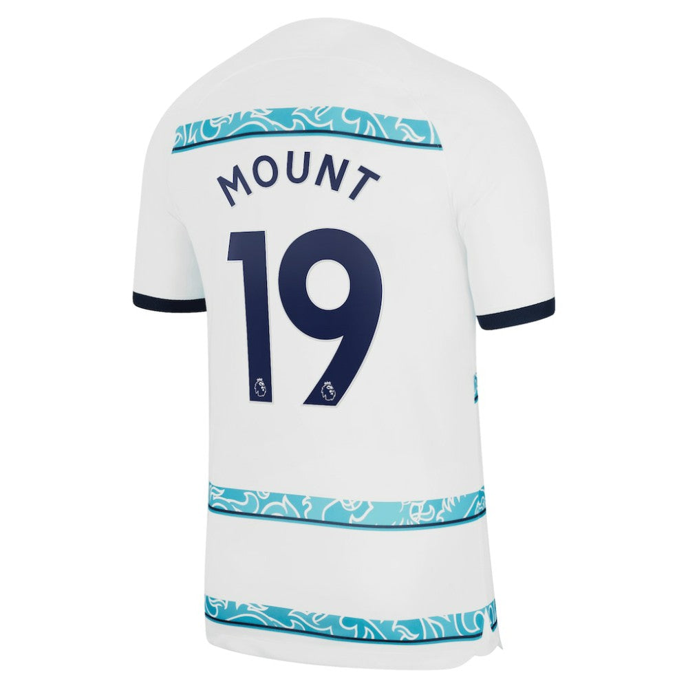 Mason Mount Chelsea 2022/23 Away Breathe Stadium Replica Player Jersey Discount - White