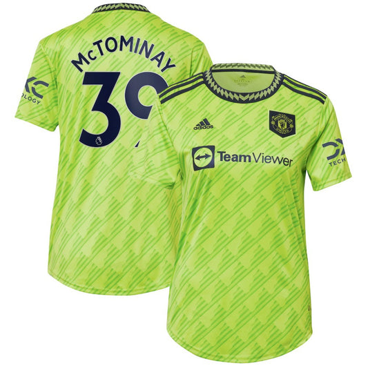 Scott McTominay Manchester United Women's 2022/23 Third Replica Player Jersey Discount - Neon Green