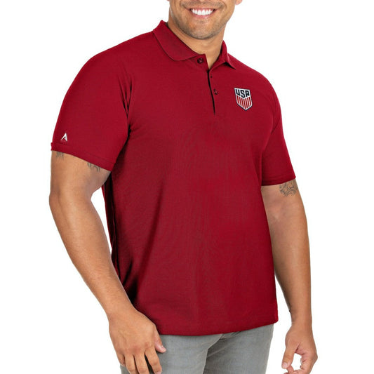 USMNT Antigua Legacy Pique Big & Tall Polo on sale - Red