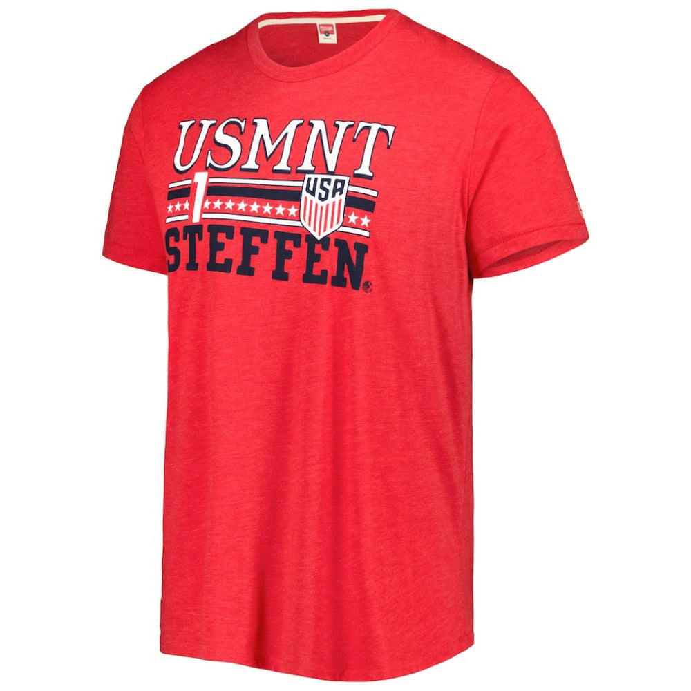 Zack Steffen USMNT Homage Jersey Tri-Blend T-Shirt on sale - Red