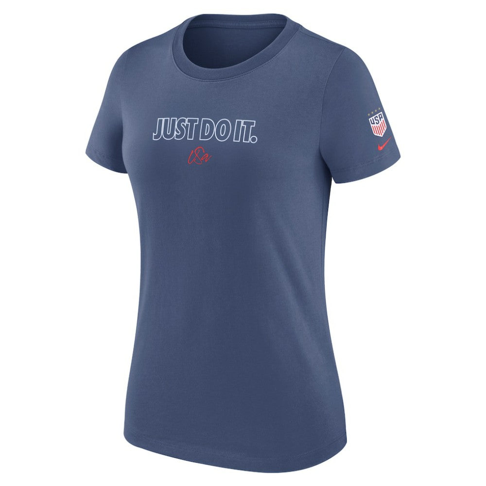 USWNT Women's Just Do It T-Shirt on sale - Blue