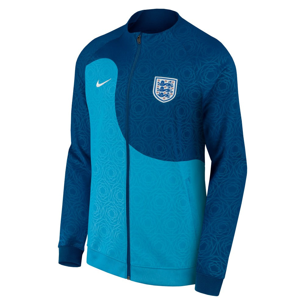 England Women's National Team Men's 2003 Academy Pro Anthem Raglan Performance Full-Zip Jacket for sale - Blue