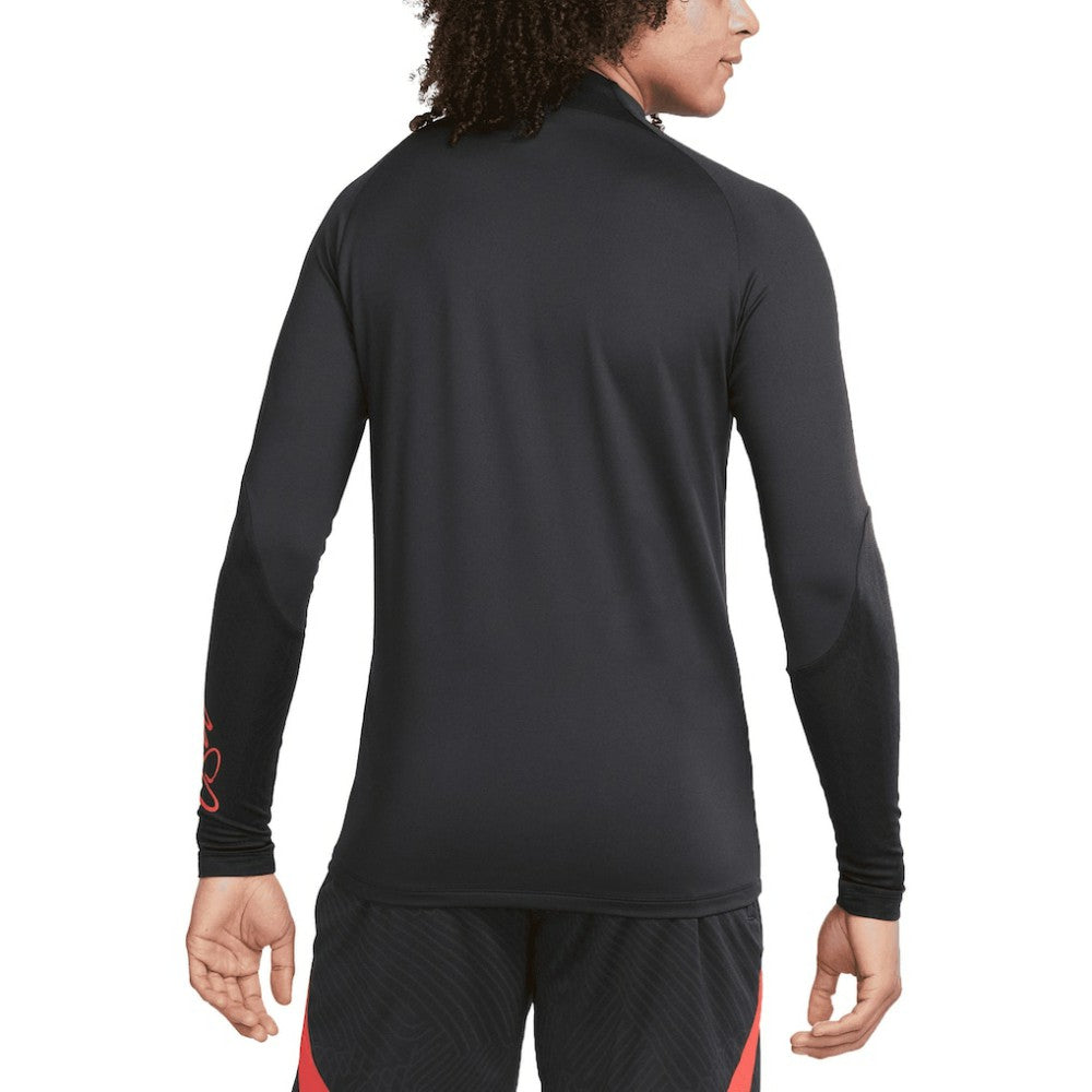 USWNT 2023 Strike Drill Performance Raglan Quarter-Zip Long Sleeve Top on sale - Black