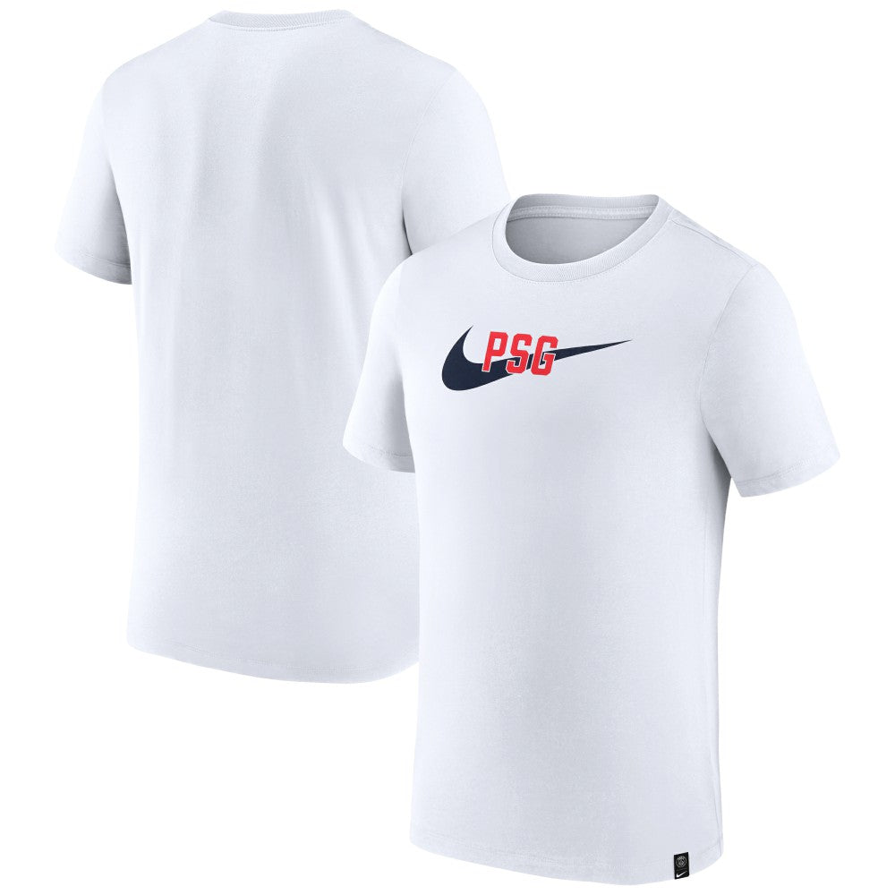 Paris Saint-Germain Swoosh T-Shirt on sale - White