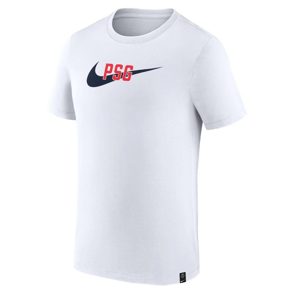 Paris Saint-Germain Swoosh T-Shirt on sale - White