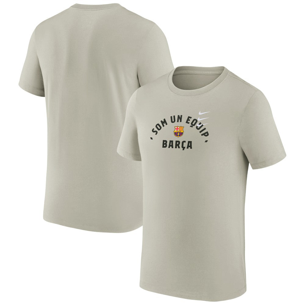 Barcelona Verbiage T-Shirt on sale - Tan