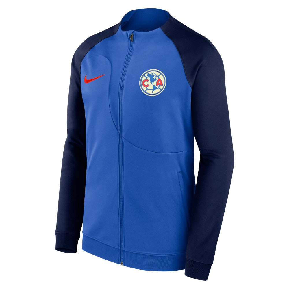 Club America Male Youth 2023/24 Academy Pro Anthem Fitted Raglan Performance Full-Zip Jacket Discount - Blue