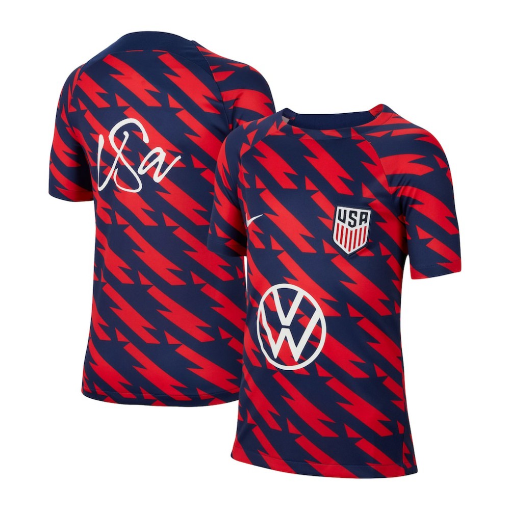 USMNT Youth 2023/24 Academy Pro Performance Pre-Match Top on sale - Red