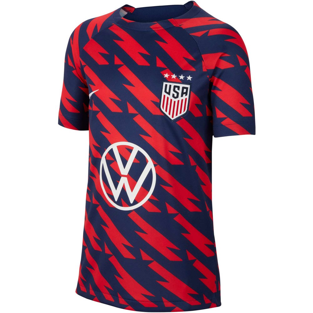 USWNT Youth 2023/24 Academy Pro Performance Pre-Match Top on sale - Red