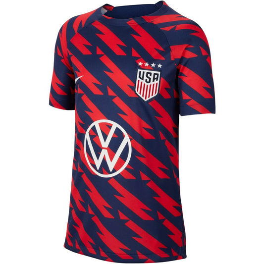 USWNT Youth 2023/24 Academy Pro Performance Pre-Match Top on sale - Red