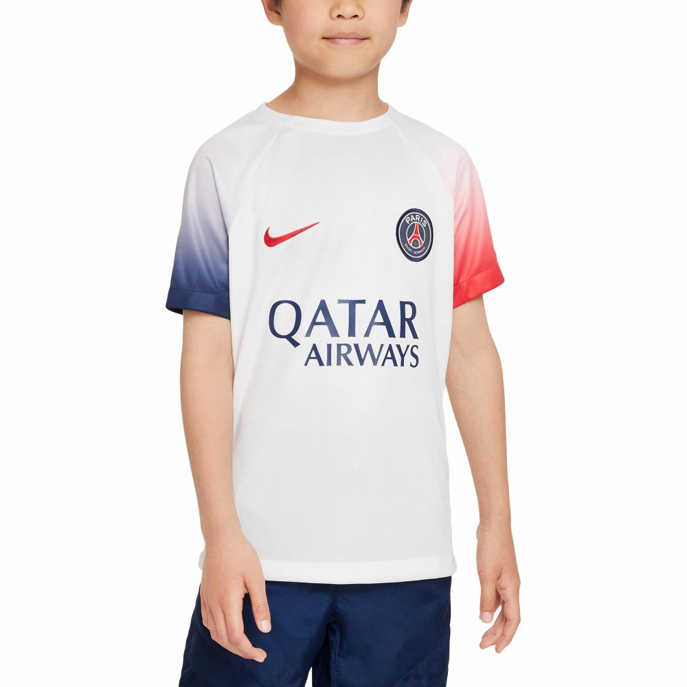 Paris Saint-Germain Youth 2023/24 Academy Pro Performance Pre-Match Top on sale - White