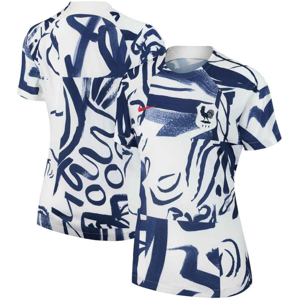 France Women's National Team Women's 2023 Pre-Match Top for sale - White