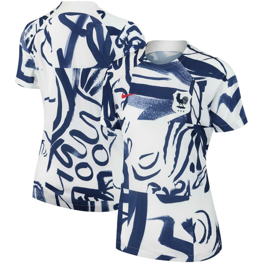 France Women's National Team Women's 2023 Pre-Match Top for sale - White