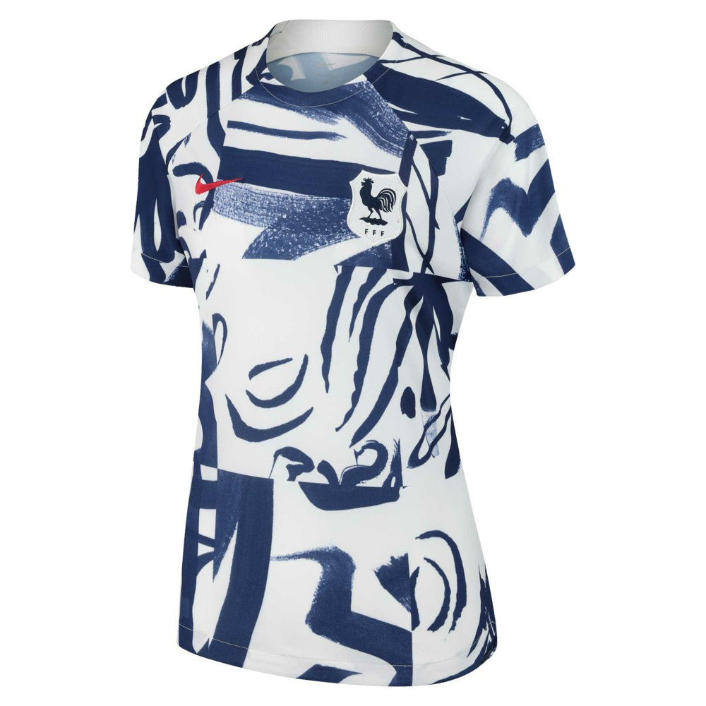 France Women's National Team Women's 2023 Pre-Match Top for sale - White