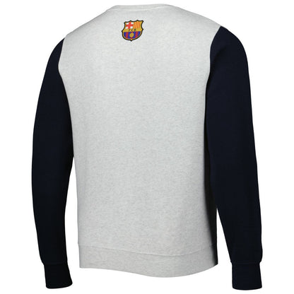 Barcelona Kangaroo Pullover Sweatshirt on sale - Gray/Navy