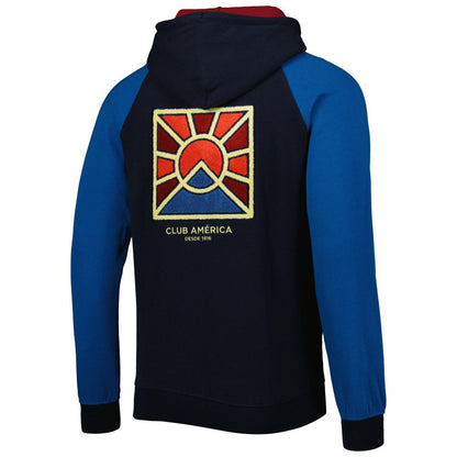 Club America Pride Raglan Pullover Hoodie Discount - Navy/Blue