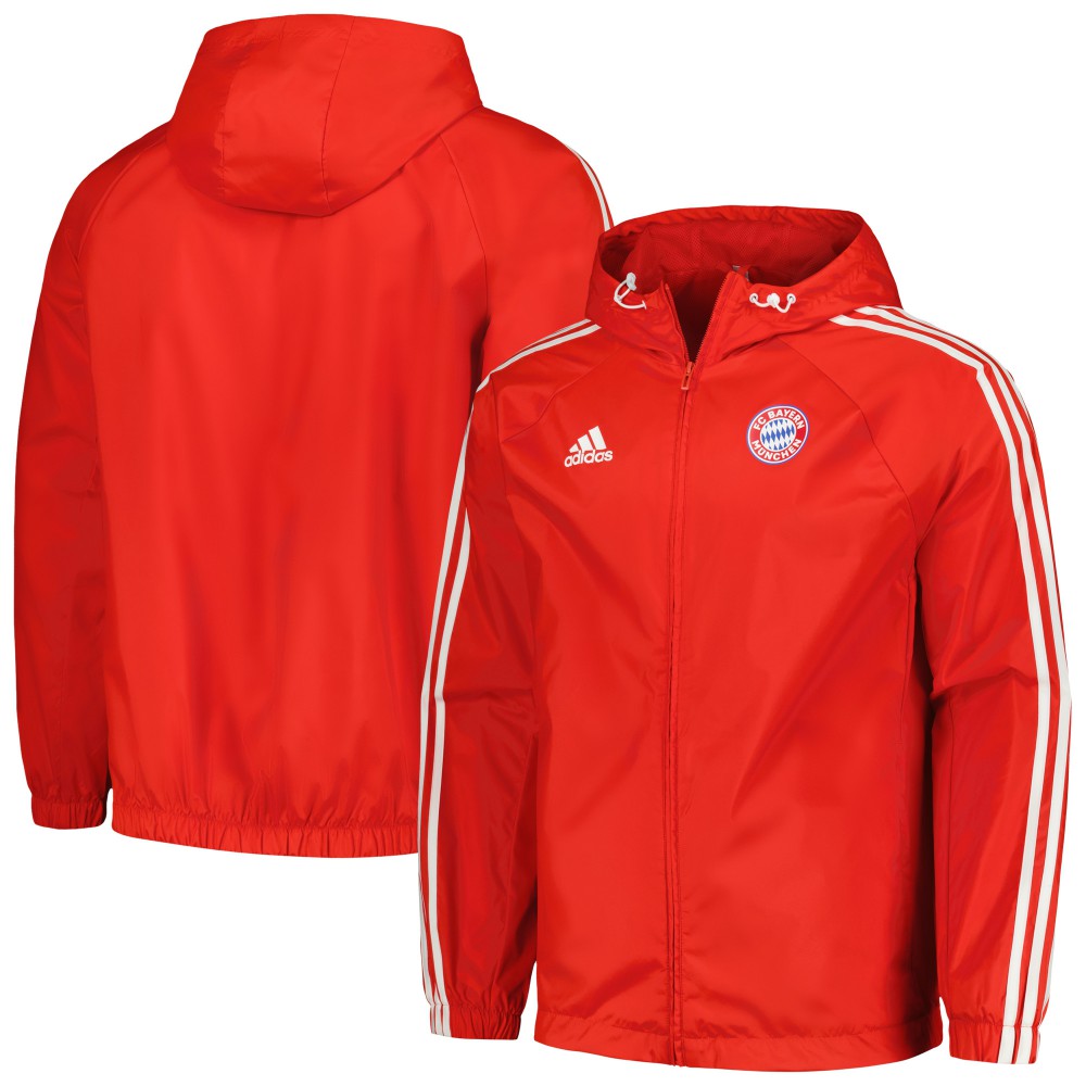 Bayern Munich 2023/24 DNA Raglan Full-Zip Windbreaker on sale - Red