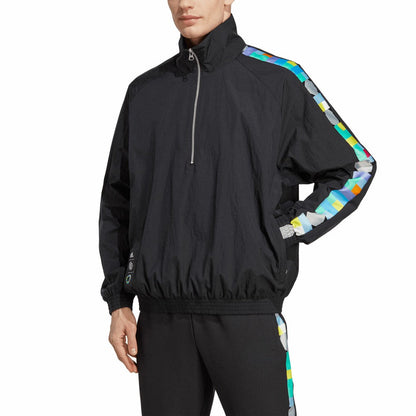 Peter Saville x Manchester United Half-Zip Pullover Jacket – Black