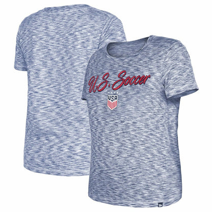 USWNT 5th & Ocean by New Era Women's Active Space Dye Jersey T-Shirt on sale - Navy