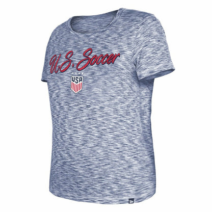 USWNT 5th & Ocean by New Era Women's Active Space Dye Jersey T-Shirt on sale - Navy