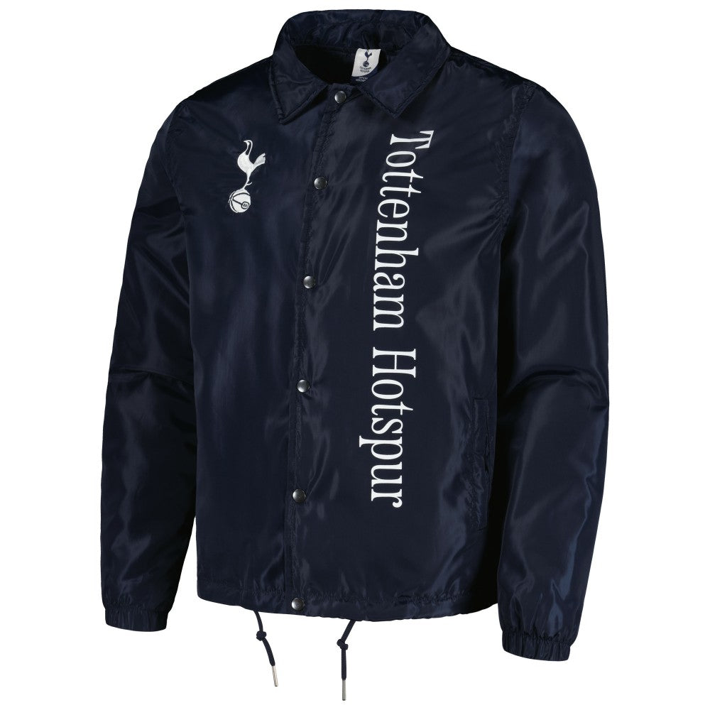 Tottenham Hotspur Coaches Full-Snap Jacket Sale - Navy