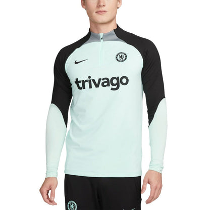 Chelsea Strike Drill 2023/24 Performance Quarter-Zip Long Sleeve Top on sale - Mint