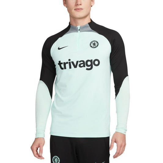 Chelsea Strike Drill 2023/24 Performance Quarter-Zip Long Sleeve Top on sale - Mint