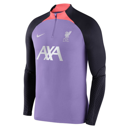 Liverpool Strike Drill 2023/24 Performance Quarter-Zip Long Sleeve Top Discount - Purple