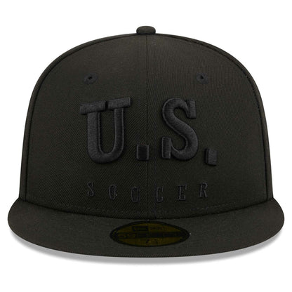 USMNT New Era Text 59FIFTY Fitted Hat for sale - Black