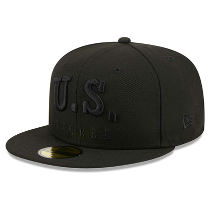 USMNT New Era Text 59FIFTY Fitted Hat for sale - Black