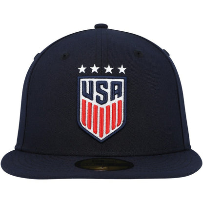 USWNT New Era Team Basic 59FIFTY Fitted Hat on sale - Navy