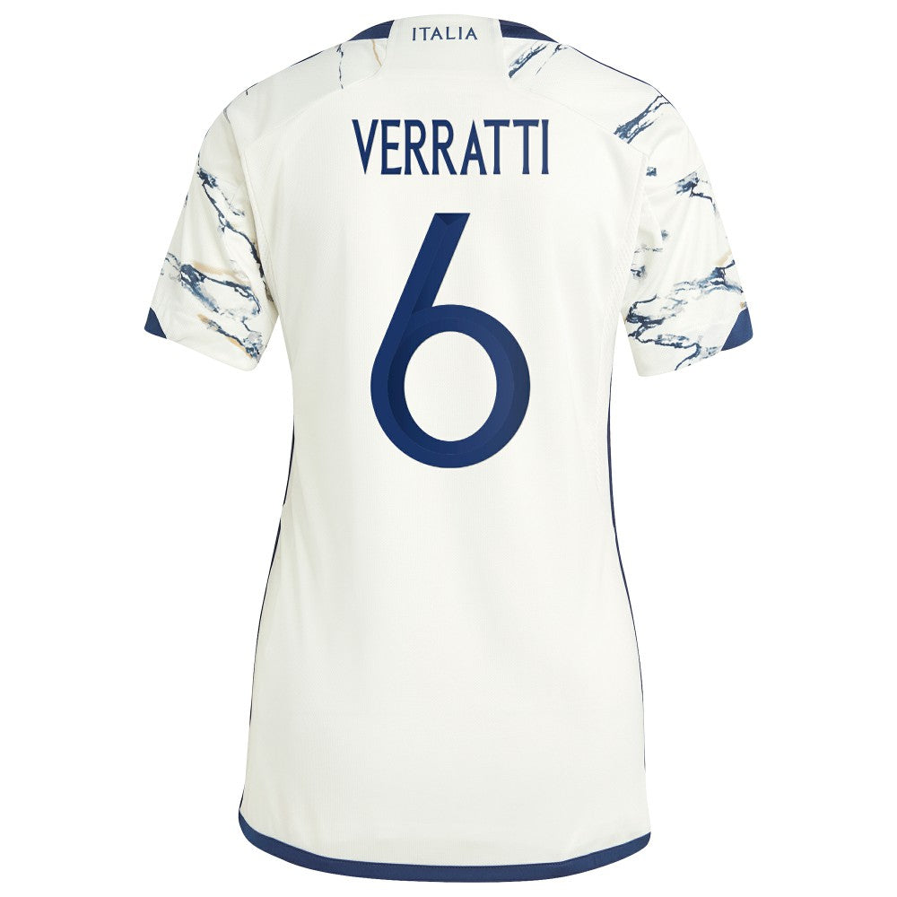 Marco Verratti Italy National Team Women's 2023 Away Replica Jersey for sale - White