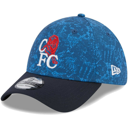 Chelsea New Era Retro All Over Print 39THIRTY Flex Hat on sale - Blue/Navy