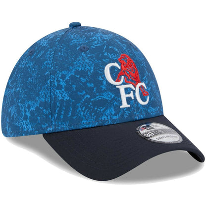 Chelsea New Era Retro All Over Print 39THIRTY Flex Hat on sale - Blue/Navy