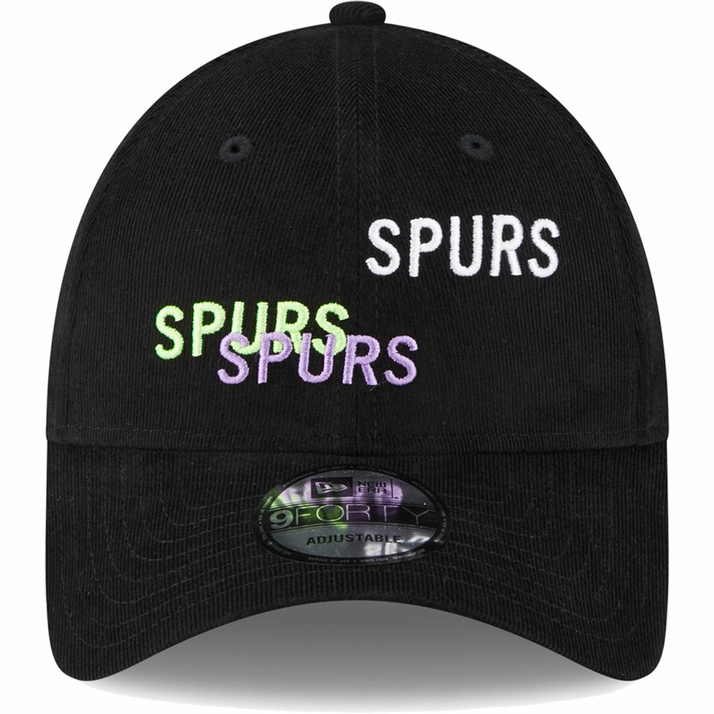 Tottenham Hotspur New Era Triple Wordmark 9FORTY Adjustable Hat Sale - Black