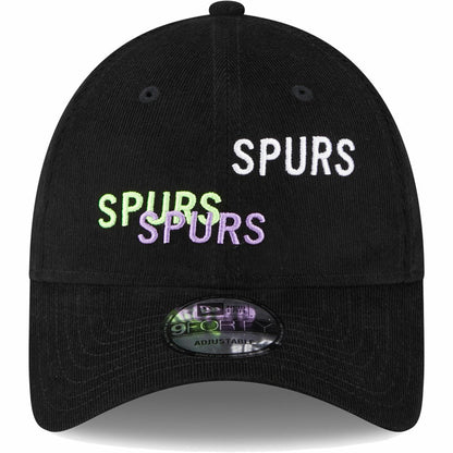 Tottenham Hotspur New Era Triple Wordmark 9FORTY Adjustable Hat Sale - Black
