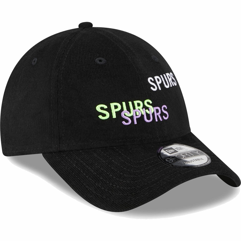Tottenham Hotspur New Era Triple Wordmark 9FORTY Adjustable Hat Sale - Black