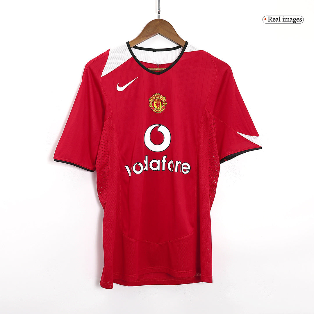 Rooney #8 Retro Manchester United Home Jersey 2004/06