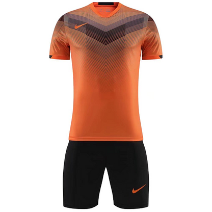 NK-907 Customize Team Orange Soccer Jersey Kit(Shirt+Short)