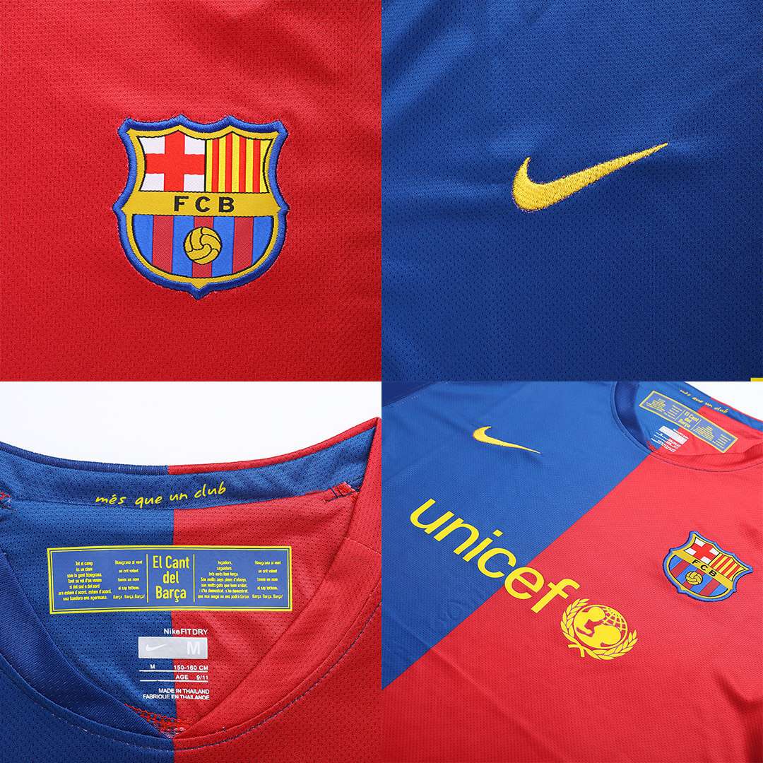 A.INIESTA #8 Retro Barcelona UCL Final Home Jersey 2008/09