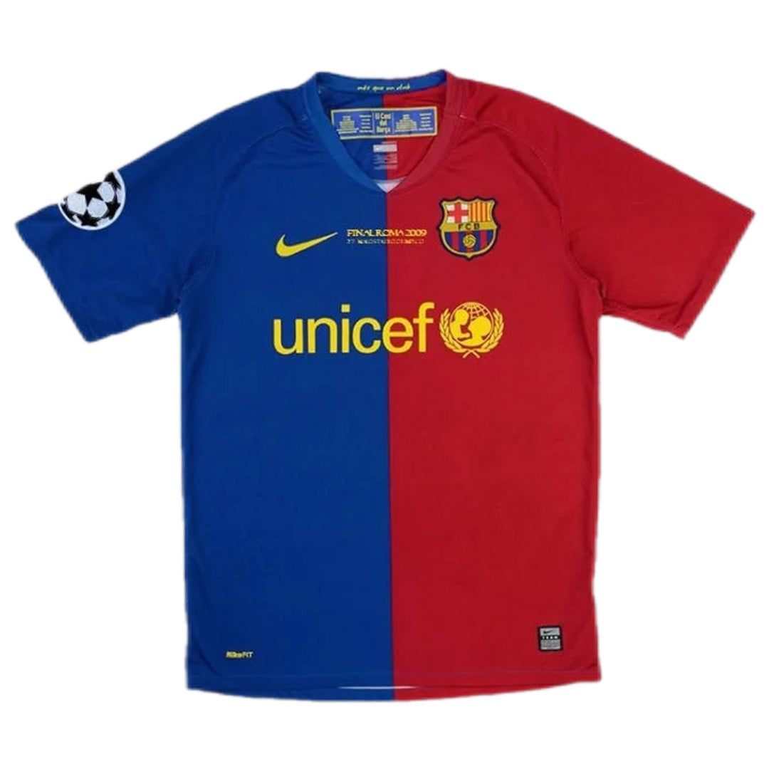 XAVI #6 Retro Barcelona UCL Final Home Jersey 2008/09